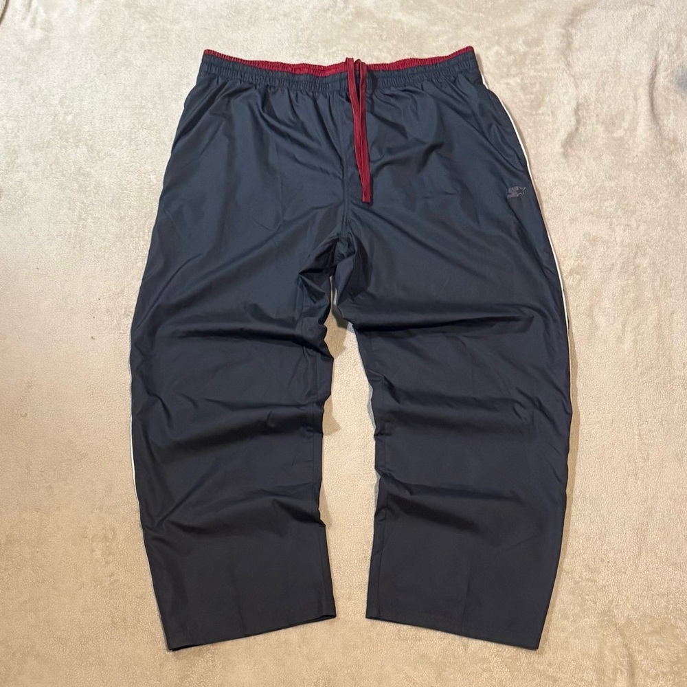 STARTER Men's Black Joggers with Red Trim